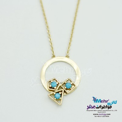 گردنبند طلا - طرح هندسی