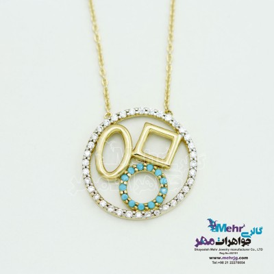 گردنبند طلا - طرح هندسی