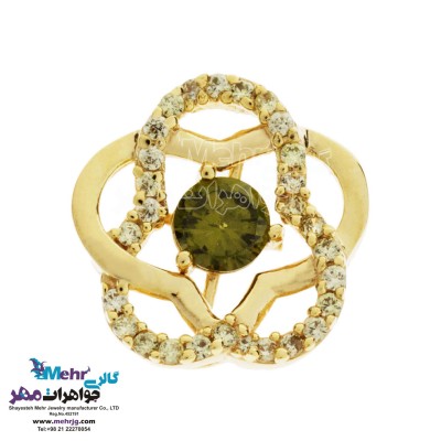 آویز طلا - طرح گل