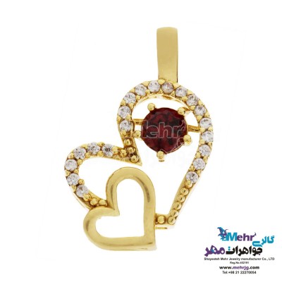 آویز طلا - طرح قلب