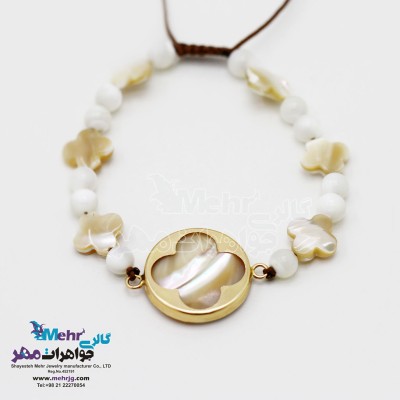 دستبند طلا و سنگ - طرح ون‌کلیف