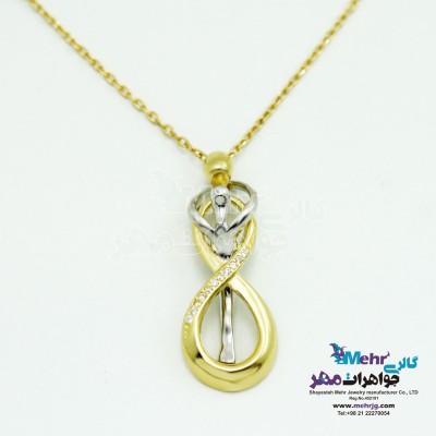 گردنبند طلا - طرح عاشقانه