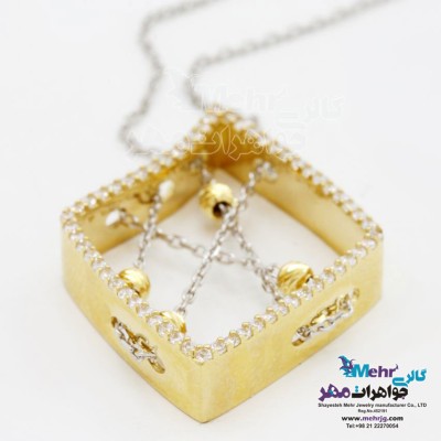 گردنبند طلا - طرح هندسی