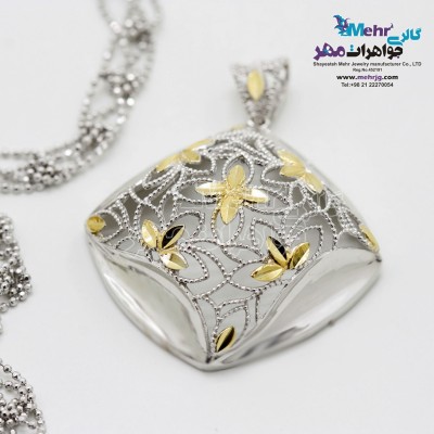 آویز طلا - طرح گل