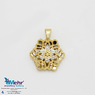 آویز طلا - طرح گل