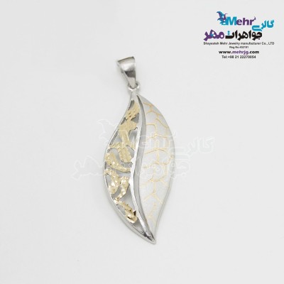 آویز طلا - طرح برگ