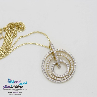 گردنبند طلا - طرح هندسی