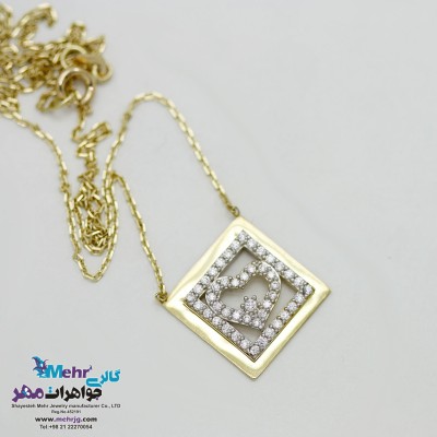 گردنبند طلا - طرح قلب
