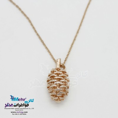گردنبند طلا - طرح کاج