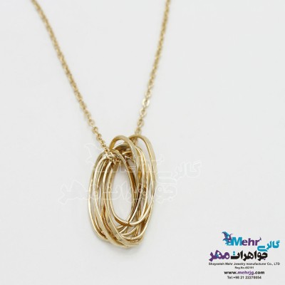 گردنبند طلا - طرح هندسی