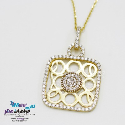 گردنبند طلا - طرح هندسی