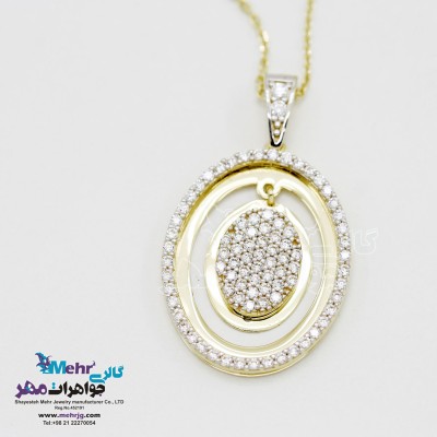 گردنبند طلا - طرح هندسی