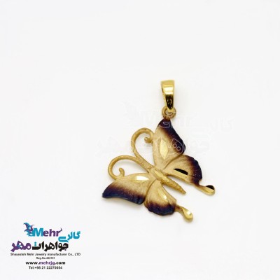 آویز طلا - طرح پروانه