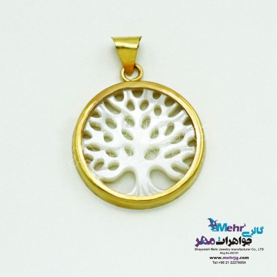 آویز طلا - صدف درخت زندگی