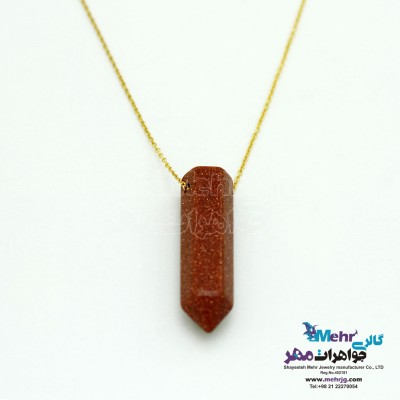 گردنبند طلا - طرح مداد