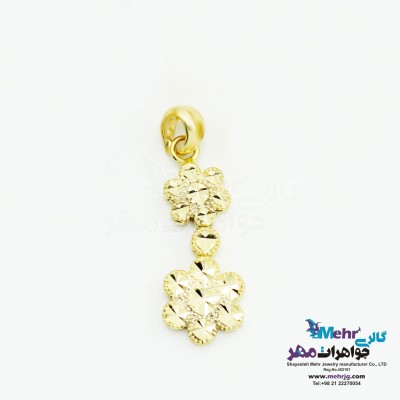آویز طلا - طرح گل یاسمن