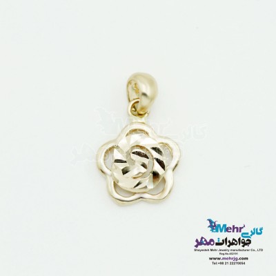 آویز طلا - طرح گل