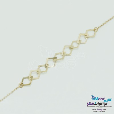 دستبند طلا - طرح هندسی