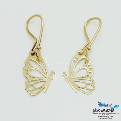 گوشواره طلا - طرح پروانه