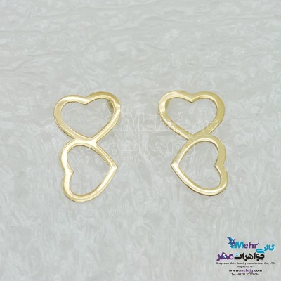 گوشواره طلا - طرح قلب