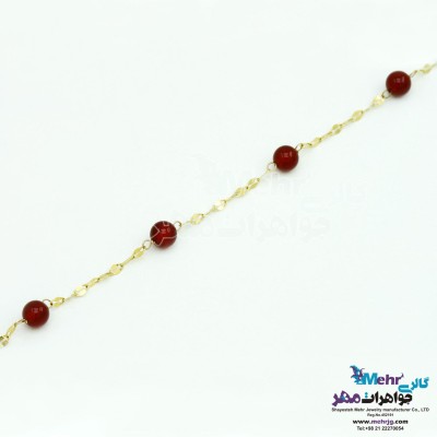 دستبند طلا و سنگ - طرح استار