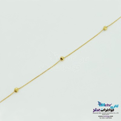 دستبند طلا - طرح گوی تراش