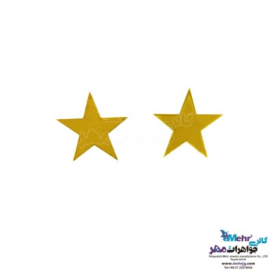 گوشواره طلا - طرح ستاره