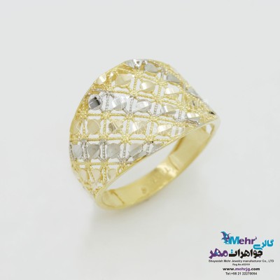 انگشتر طلا - طرح هندسی