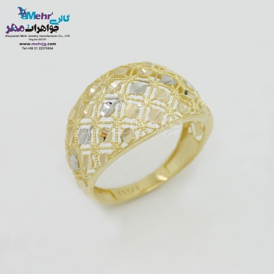 انگشتر طلا - طرح هندسی