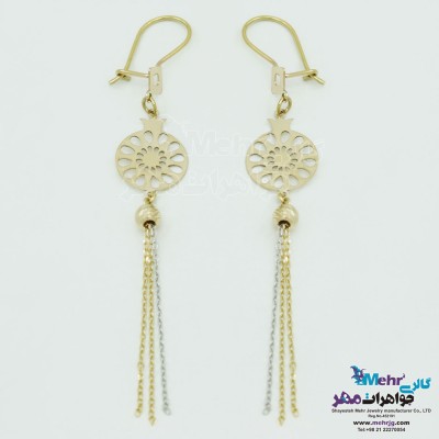گوشواره طلا - طرح انار
