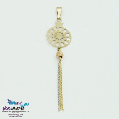 آویز طلا - طرح انار
