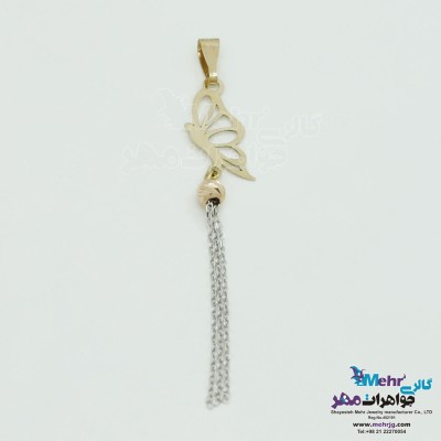 آویز طلا - طرح پروانه