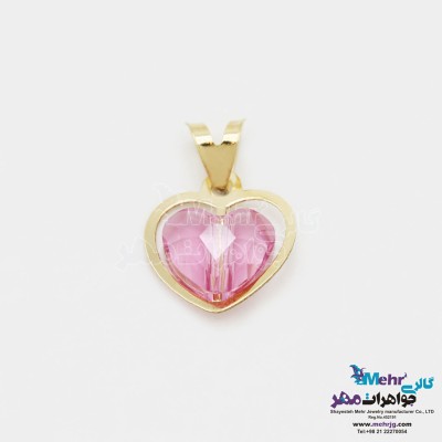آویز طلا - سنگ سواروسکی قلب