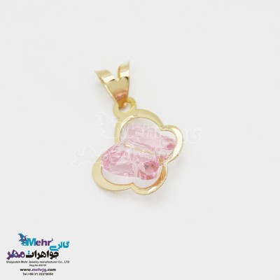 آویز طلا - سنگ سواروسکی پروانه