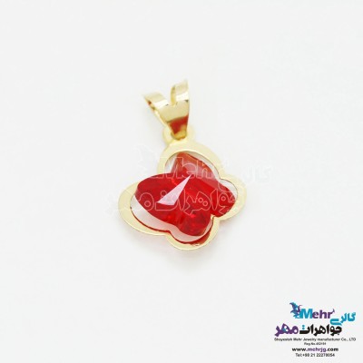 آویز طلا - سنگ سواروسکی پروانه