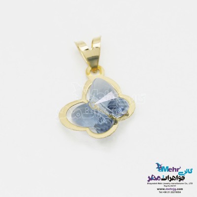 آویز طلا - سنگ سواروسکی پروانه