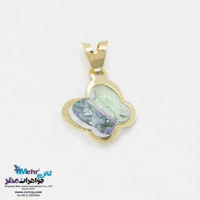 آویز طلا - سنگ سواروسکی پروانه