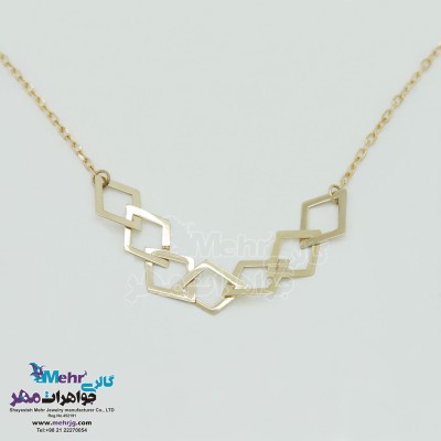 گردنبند طلا - طرح هندسی