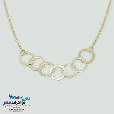 گردنبند طلا - طرح هندسی