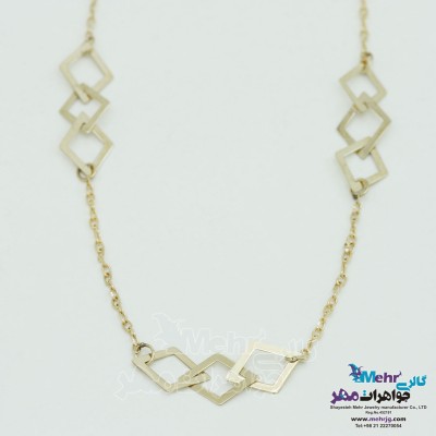گردنبند طلا - طرح هندسی
