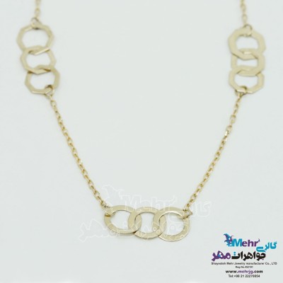 گردنبند طلا - طرح هندسی