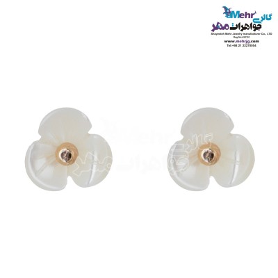 گوشواره طلا - صدف گل