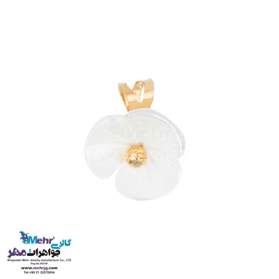 آویز طلا - صدف گل