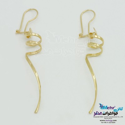 گوشواره طلا - طرح پیچی