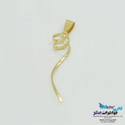 آویز طلا - طرح پیچی