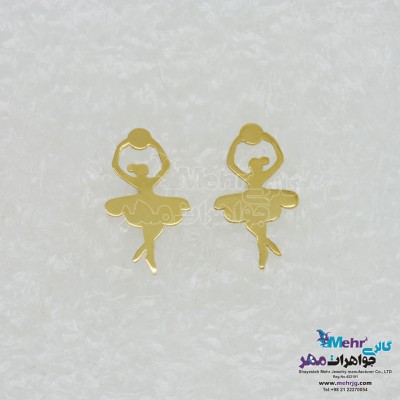 گوشواره طلا - طرح بالرین