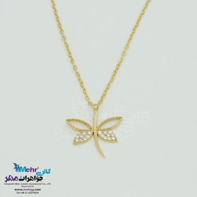گردنبند طلا - طرح سنجاقک
