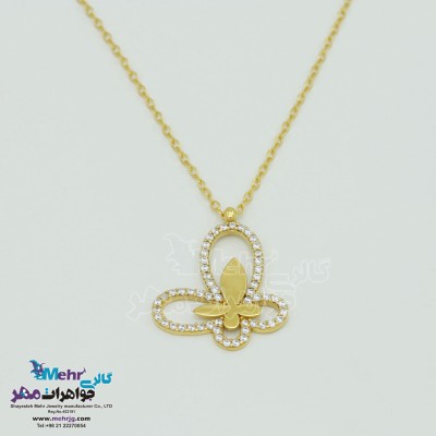 گردنبند طلا - طرح پروانه