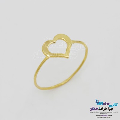 انگشتر طلا - طرح قلب