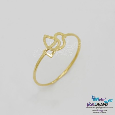 انگشتر طلا - طرح پرنده